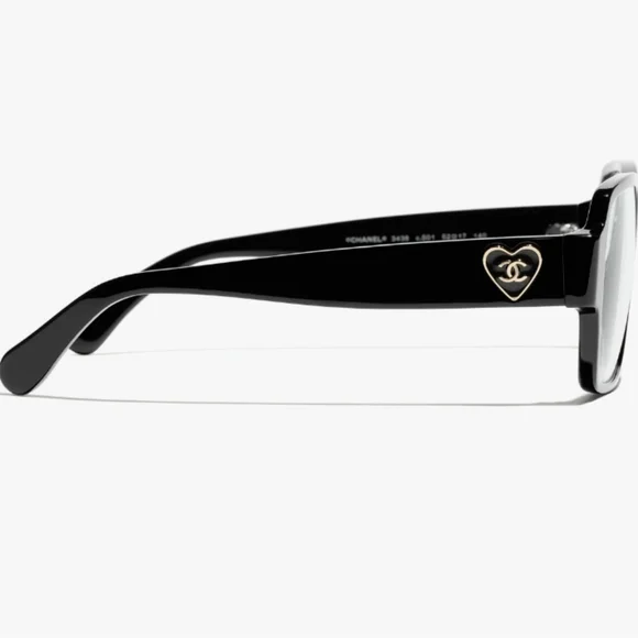 CHANEL EYEGLASSES Black Ref.3438 C501 FRAMES 54-17-140 RX Blue light - Picture 9 of 16